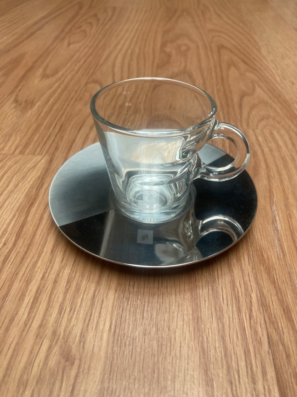 Nespresso VIEW Espresso Cups & Stainless Steel Saucers - Set of 4